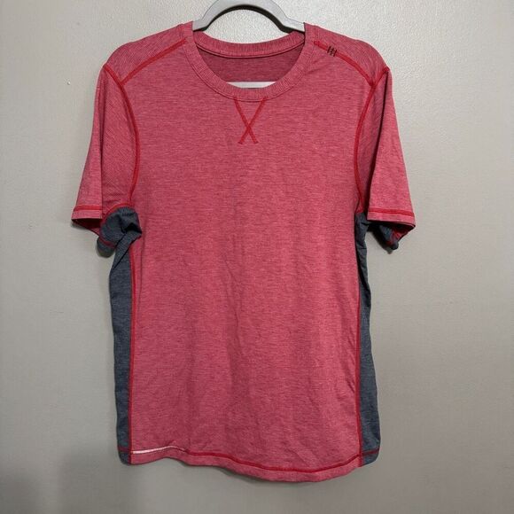 Lululemon T.H.E. Crew orange red gray size medium - Picture 2 of 7